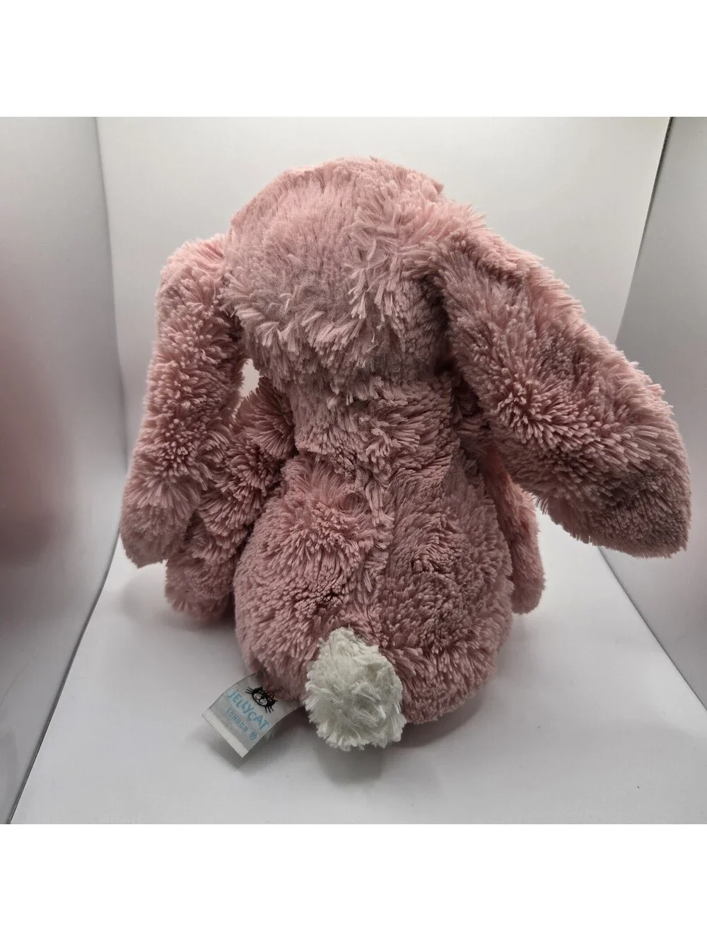 RARE Retired Jellycat London Medium Bashful Bunny Sorrel? Petal? Pink Plush 11”